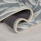 Washable floor rug - Reido Leaves Green