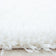 Round high-pile floor rug - Blushy White