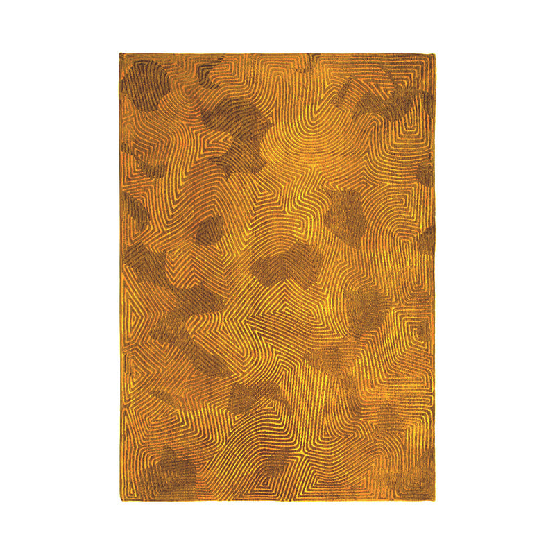 Modern Floor Rug - Meditation Coral 9226 Ochre Yellow