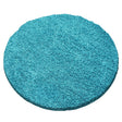 Round high-pile floor rug - Sade Turquoise