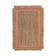 Jute floor rug - Grazo Natural/Pink