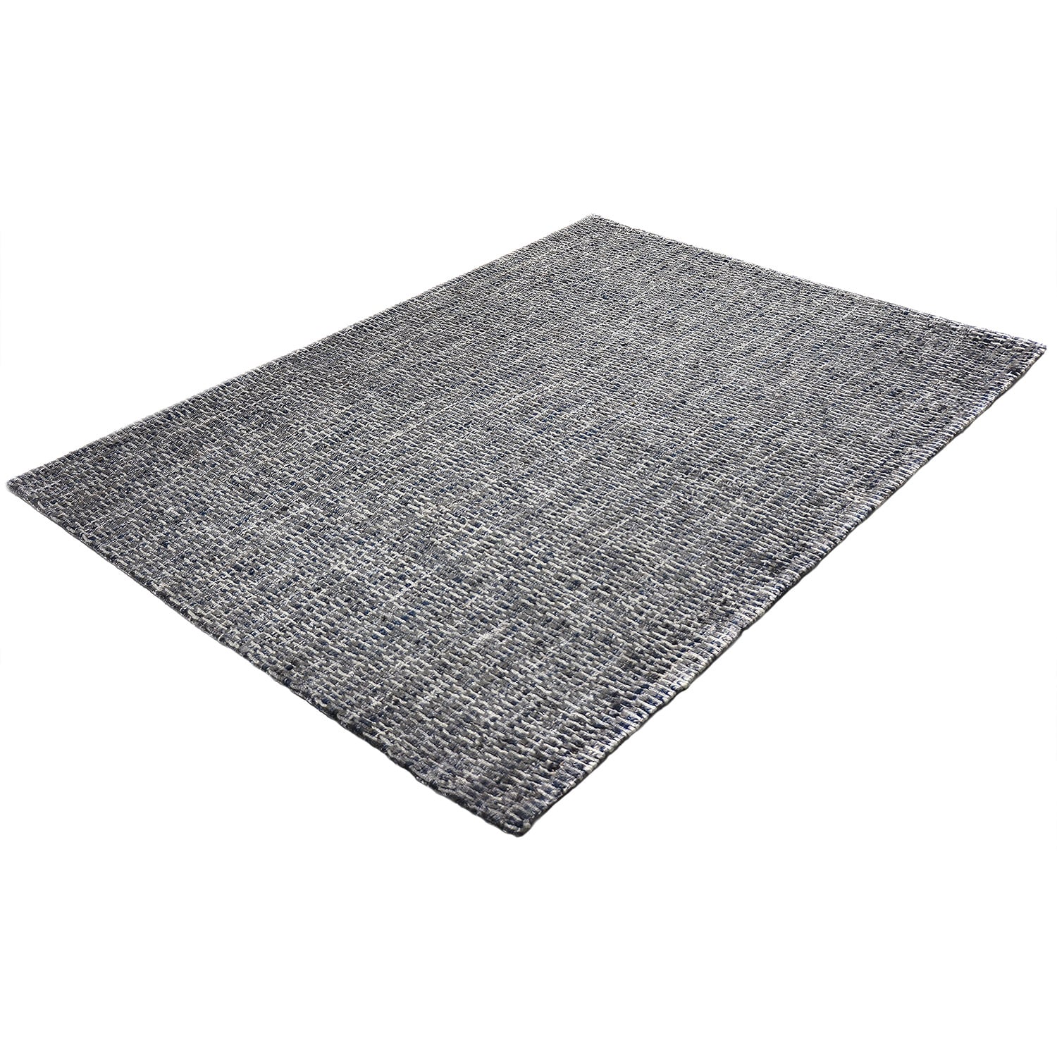 Flat woven floor rug - Henri Blue