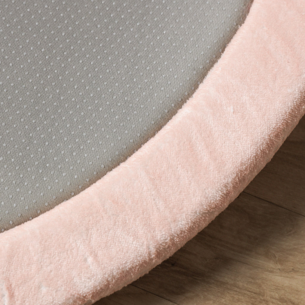 Round washable play mat - Flo Pink