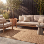 Jute Outdoor Rug - Mavi Medallion Brown/Cream