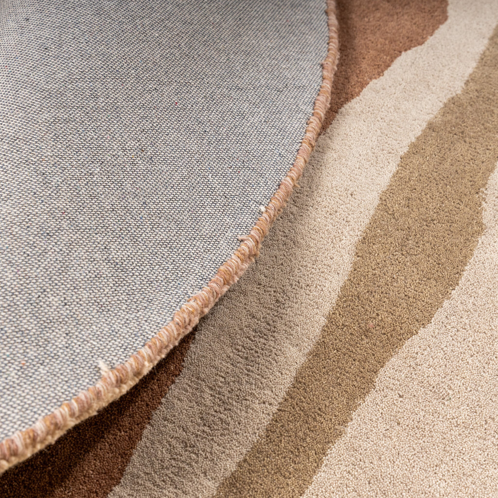 Round Wool Rug – Liora Beige