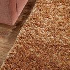 Shaggy floor rug custom size - New Paulo Gold 030