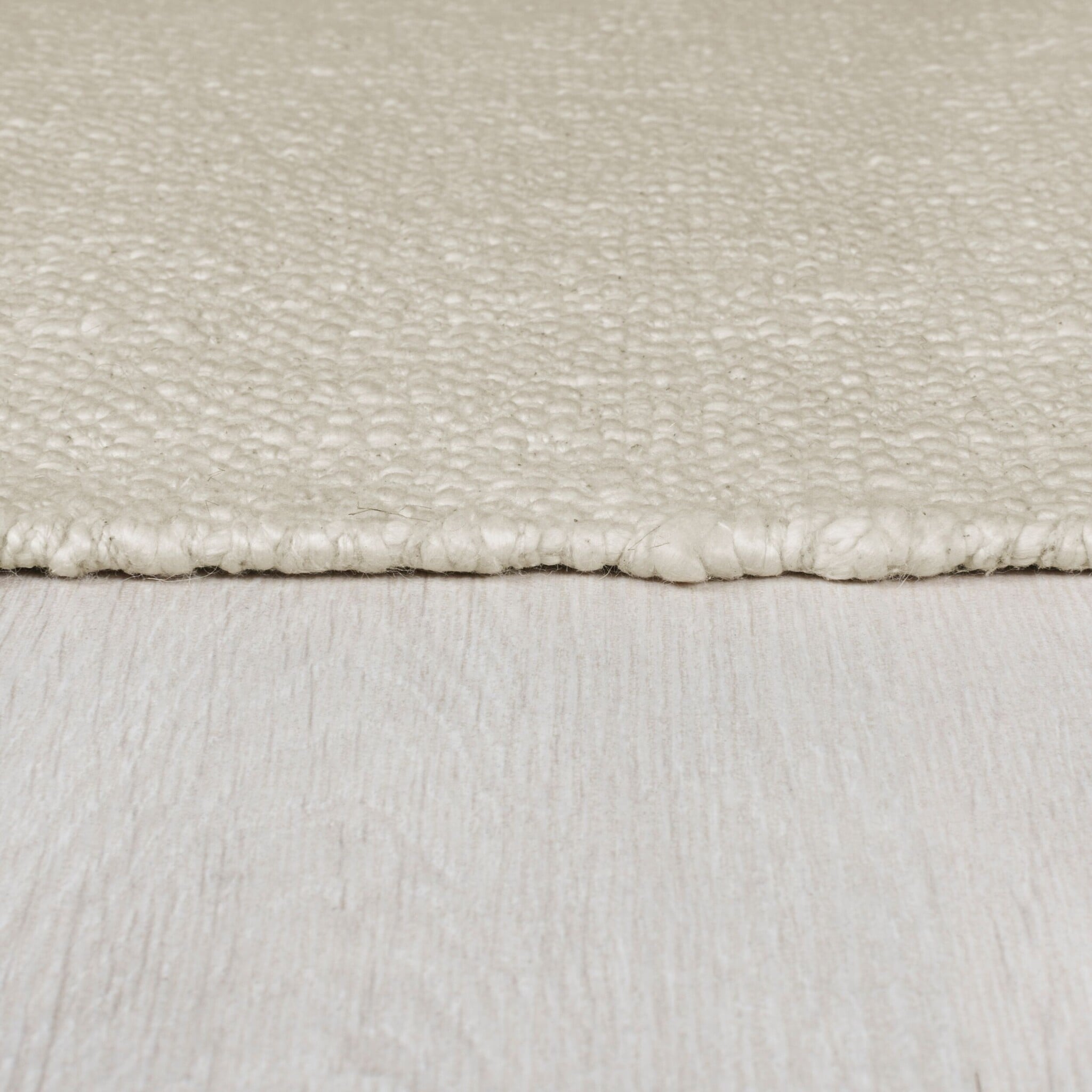 Hand-made Children's Floor Rug - Anuro Rainbow Cream