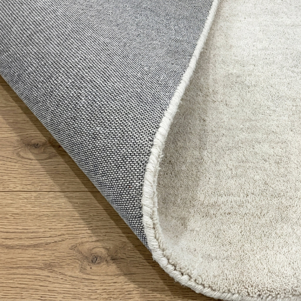 Round wool rug - Leone Cream