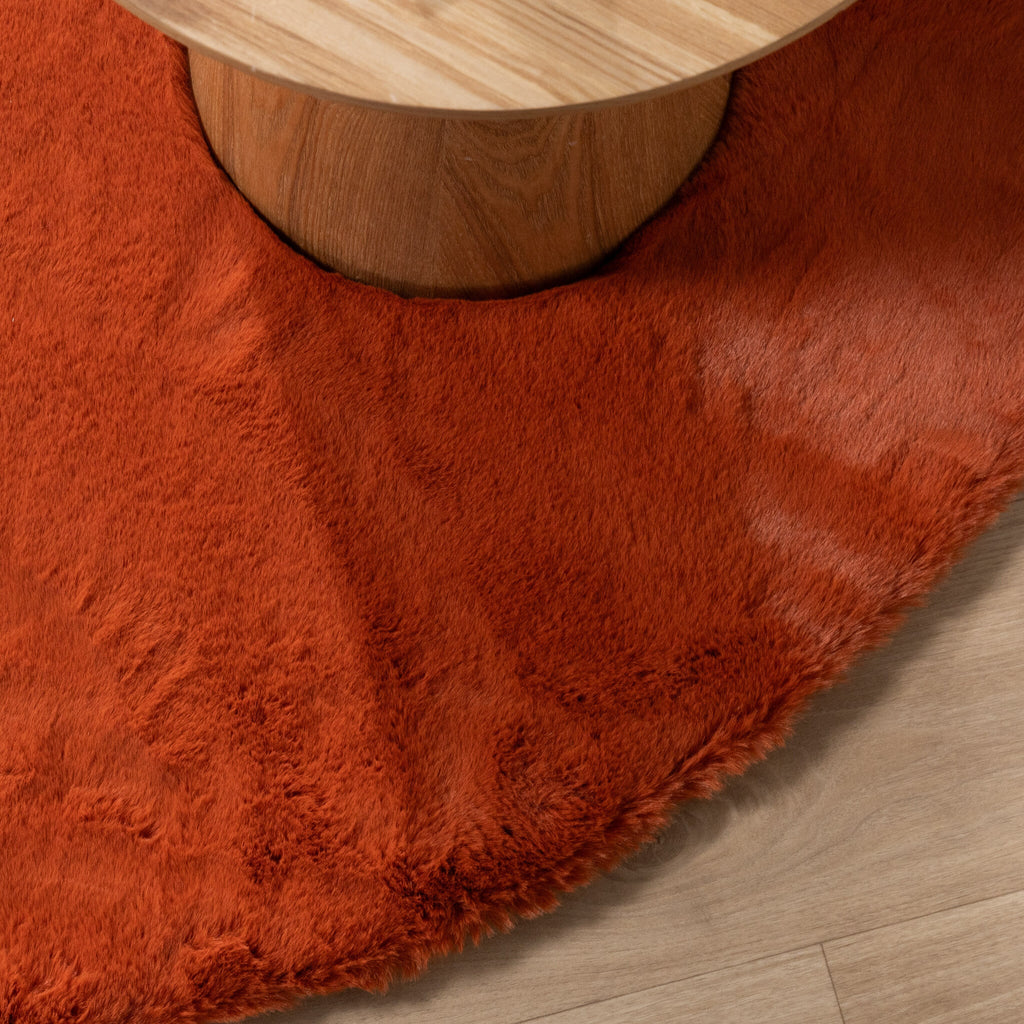 Round High Pile Rug - Comfy Supreme Terra