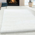 High pile floor rug - Blushy White