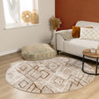 Berber rug round - Blend Diamond Beige