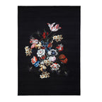 Floral Rug - Florine Black/Blue