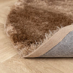 Round High Pile Rug - Glorious Taupe