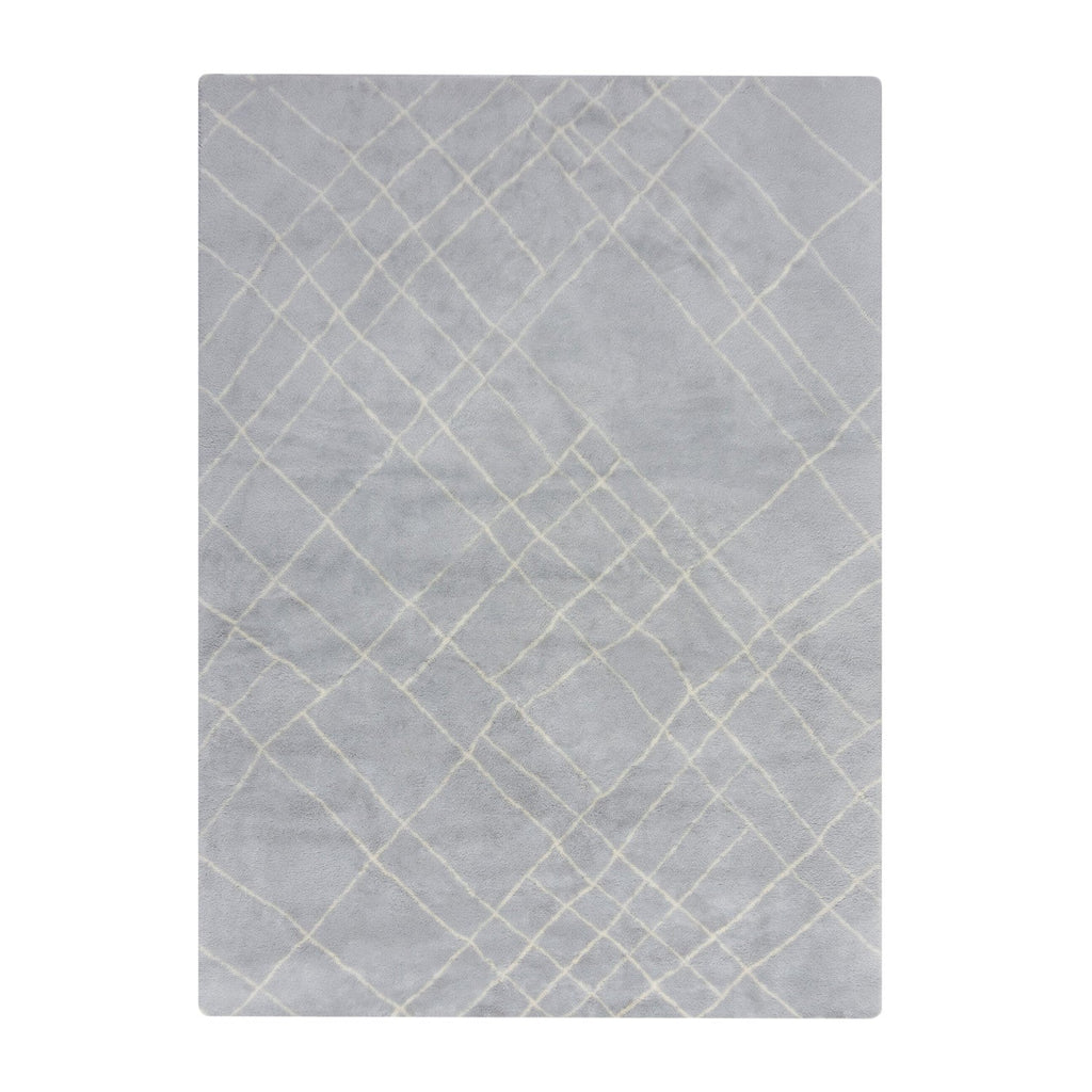 Washable Berber Floor Rug - Furo Alisha Grey/White