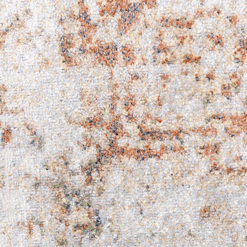 Washable Rug - Nova Medallion Light Grey