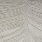 Modern floor rug - Solacio Leaves Grey