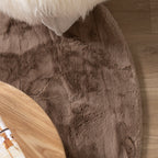 Oval High Pile Rug - Comfy Supreme Taupe