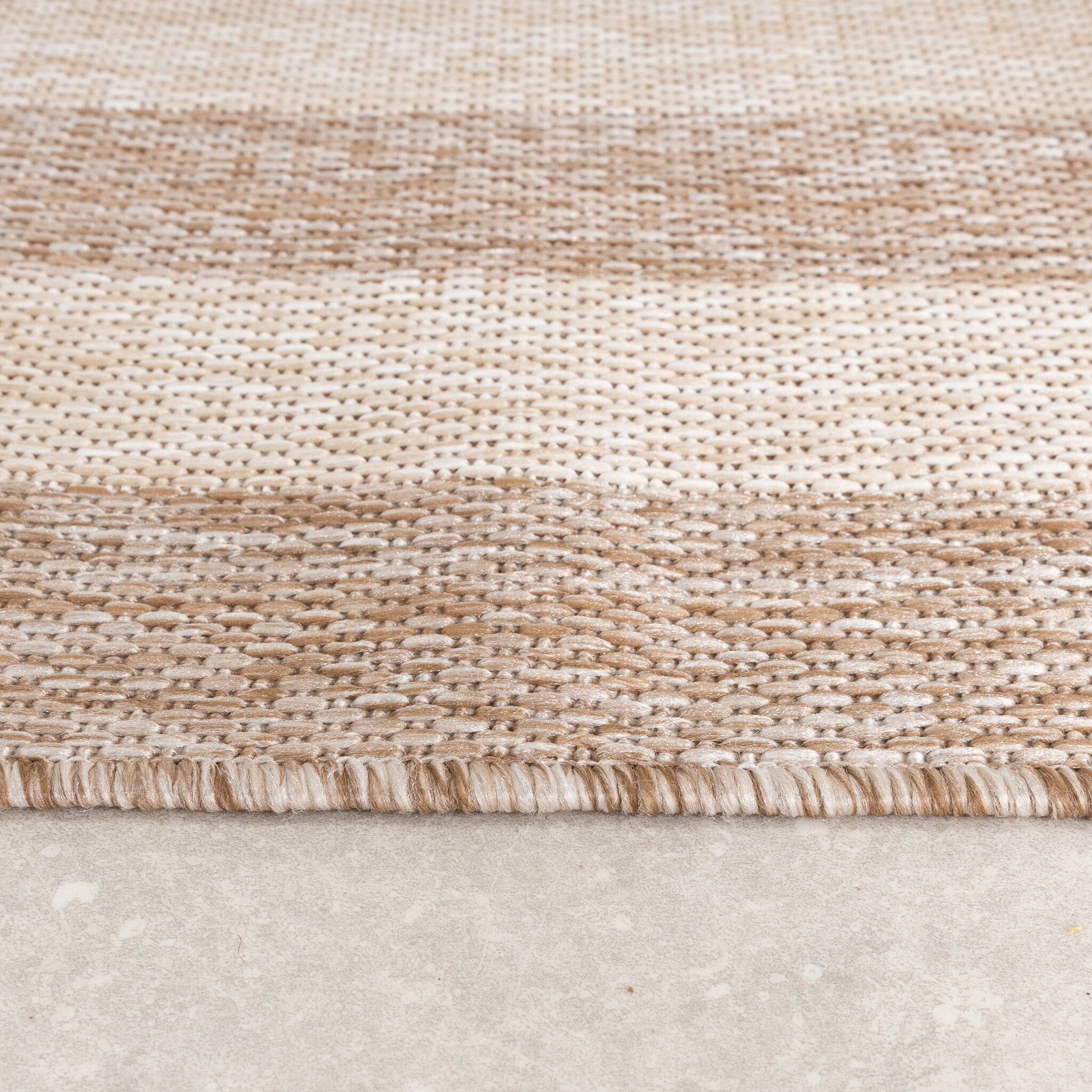 In- & Outdoor Rug – Sierra Frame Beige/Cream