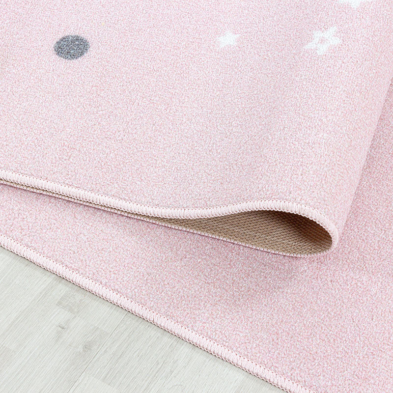 Children's floor rug - Pleun Star Pink