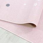 Children's floor rug - Pleun Star Pink