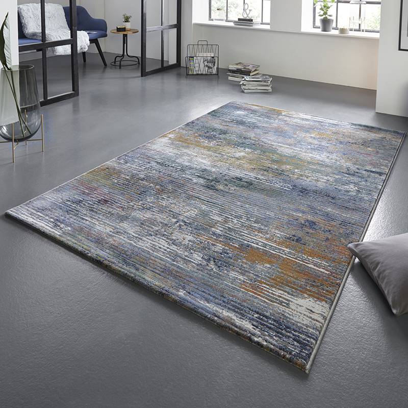 Modern Floor Rug - Arty Multicolour Wash