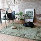 Vintage Rug - Wonder Green/Black