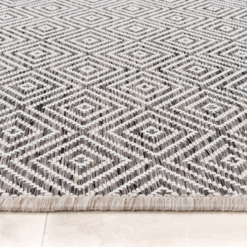 Outdoor Rug - Summer Tile Grey