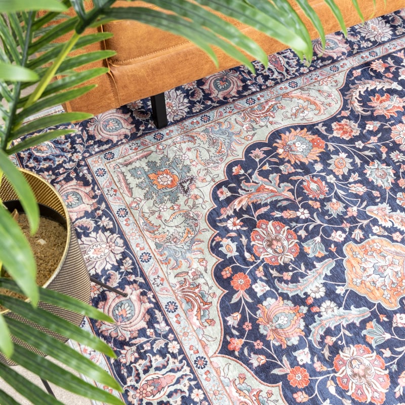 Vintage Rug - Imagine Medallion Blue