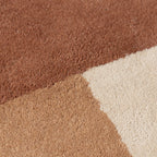 Wool Abstract Rug – Jules Creme/Terra