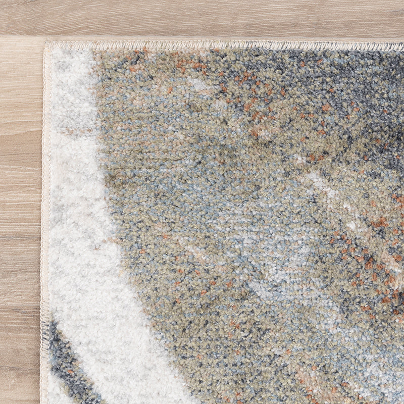 Washable Abstract Rug - Misha Lines Cream/Grey