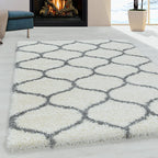 Berber Floor Rug - Agadir Circle Cream/Grey