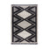 Geometric floor rug - Domino Zaid Black/White
