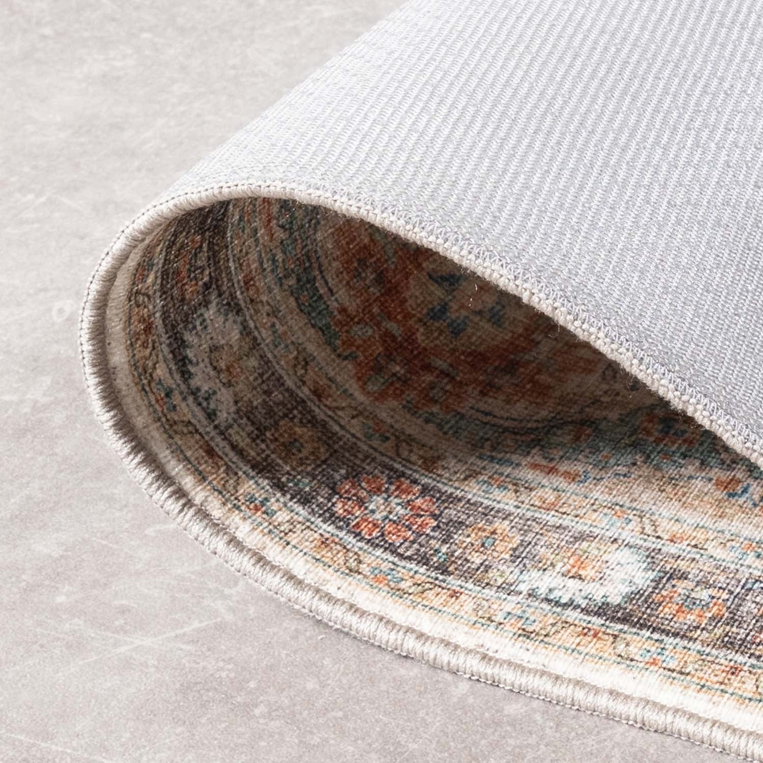 Indoor Outdoor Rug - Kairo Medallion Cream/Multicolour