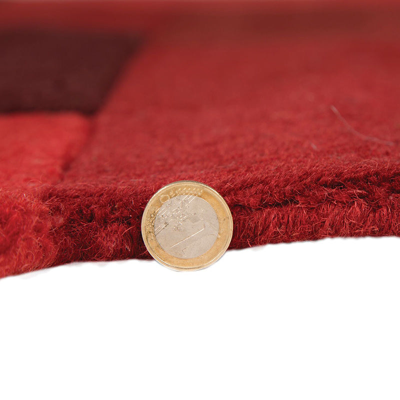 Abstract floor rug - Stracto Collage Red