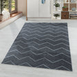 Low-pile floor rug - Smoothly Weave Grey/White