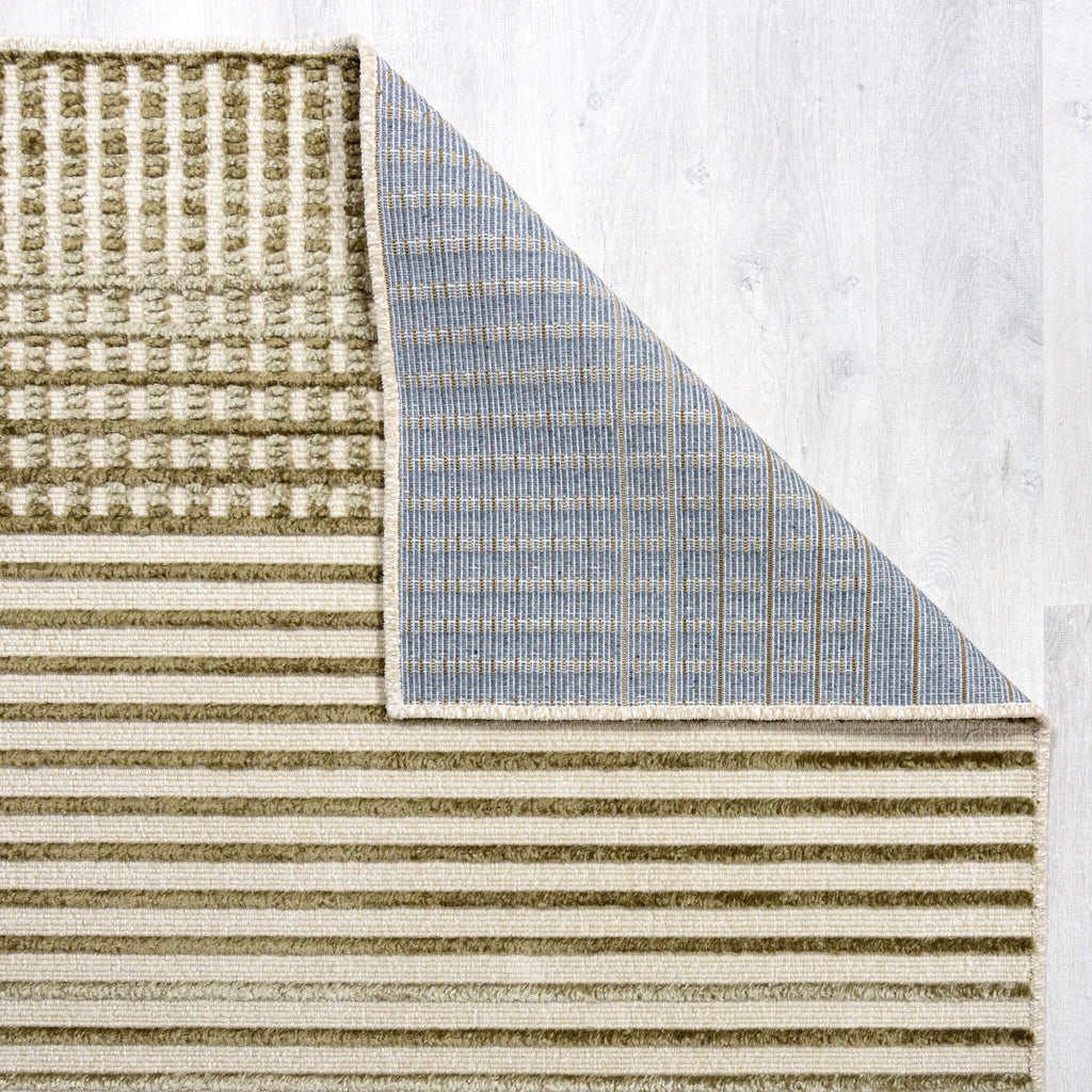 Washable floor rug - Elto Stripe Green