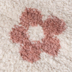 Washable children's rug - Moos Flower Pink 