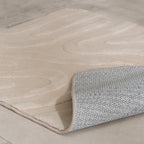 Bathroom Rug - Cassie Shapes Beige