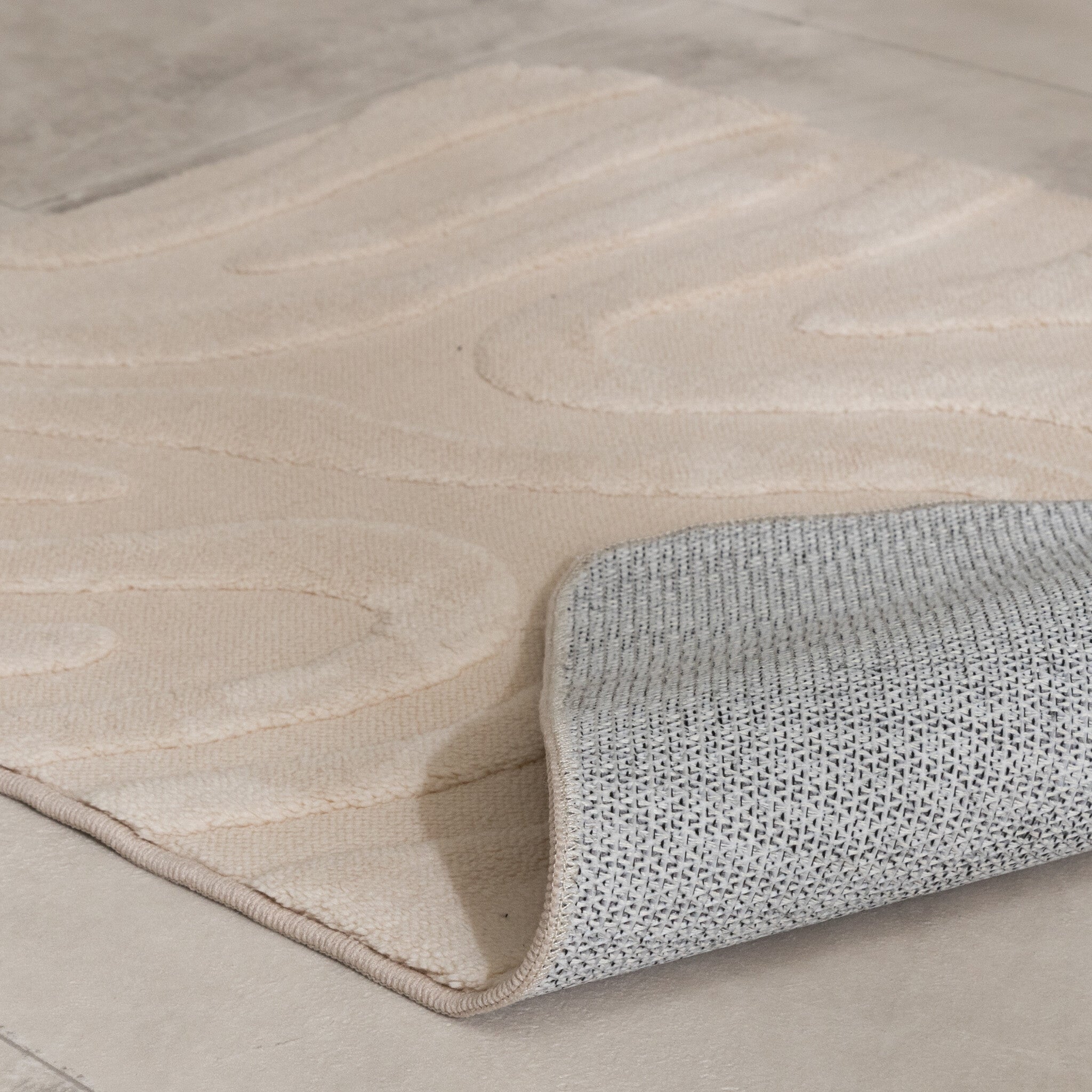 Bathroom Rug - Cassie Shapes Beige