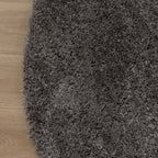 Round Shaggy Rug - Blaze Grey
