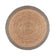 Jute Rug - Fair Round Natural/Grey