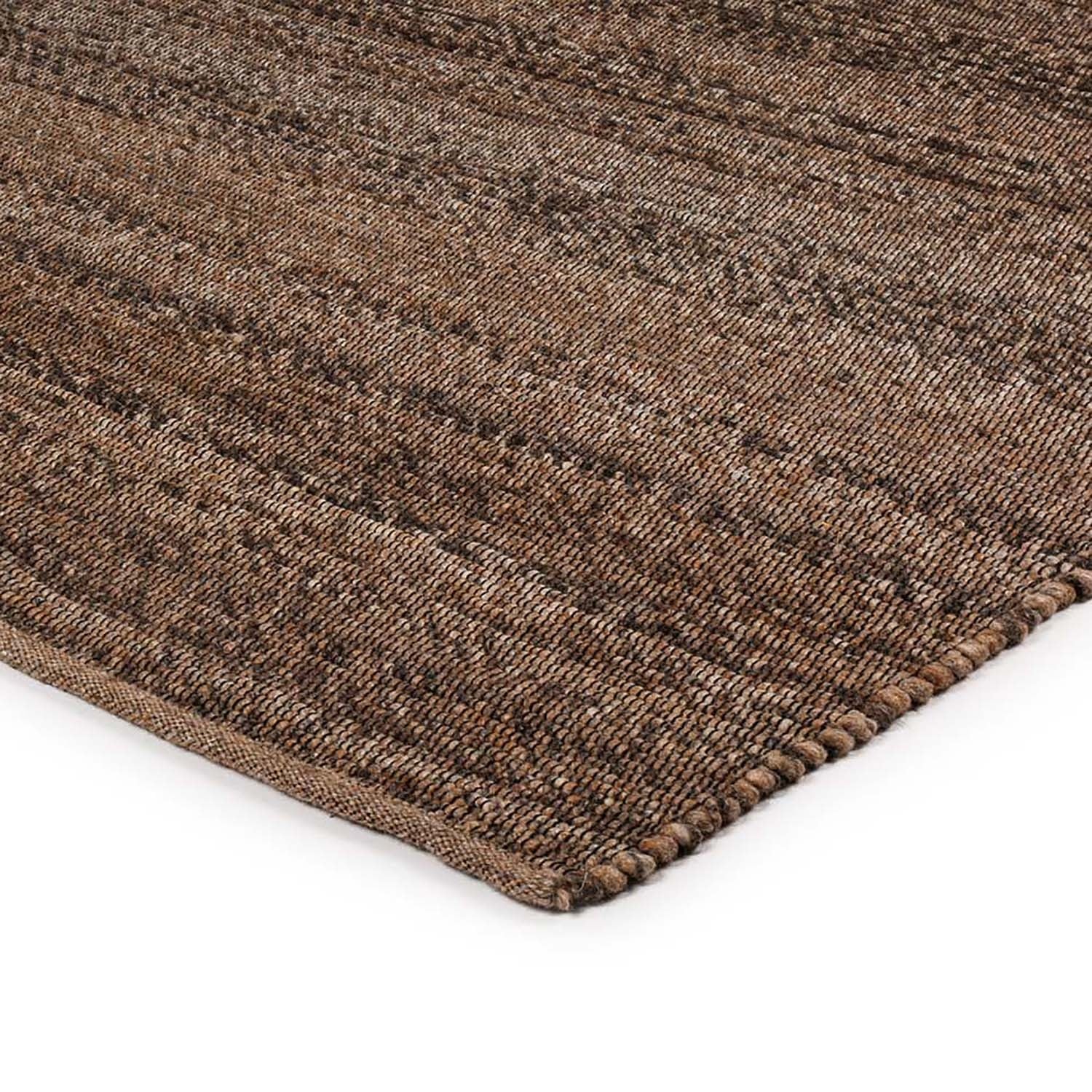 Wool floor rug made to measure - Bressano Brown 623