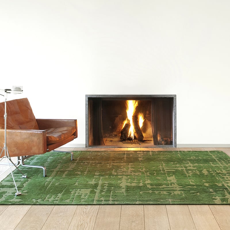 Modern floor rug - Structures Baobab 9202