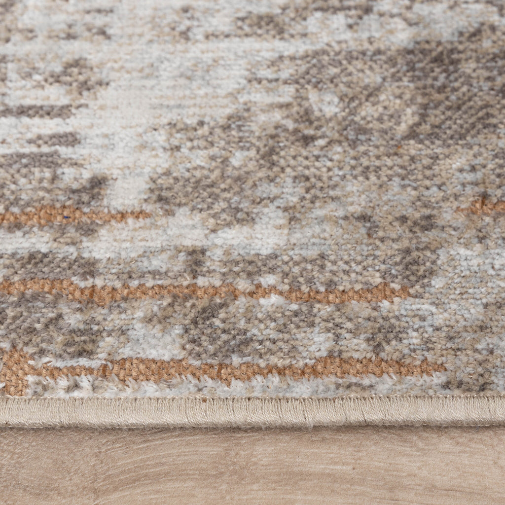Modern Rug - Hendrix Grunge Cream/Terracotta