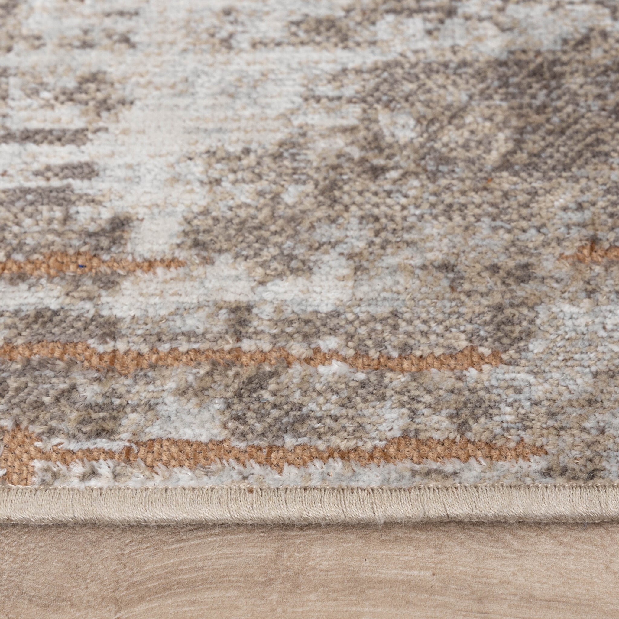 Modern Rug - Hendrix Grunge Cream/Terracotta