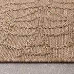 Indoor Outdoor Rug - Dunes Mandala Brown