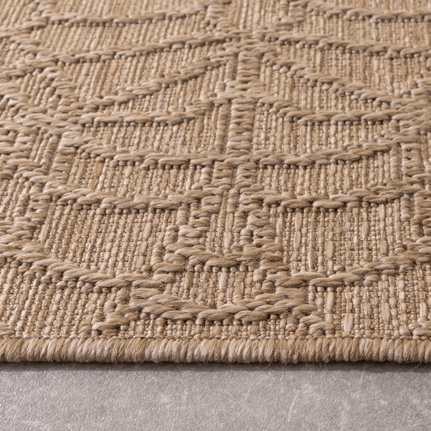Indoor Outdoor Rug - Dunes Mandala Brown