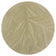 Round modern floor rug - Solacio Leaves Olive Green