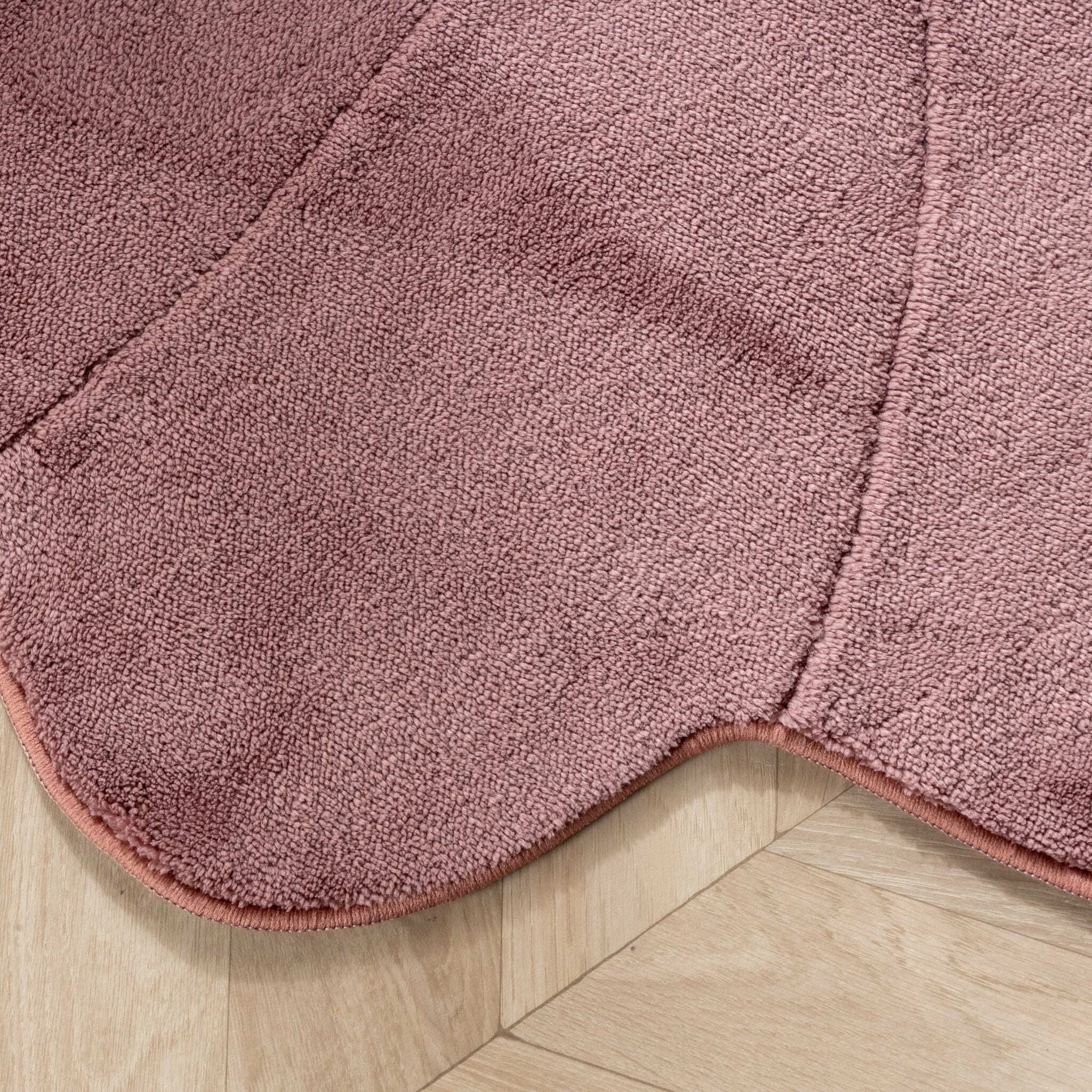 Washable Children’s Rug – Coco Flower Dark Pink