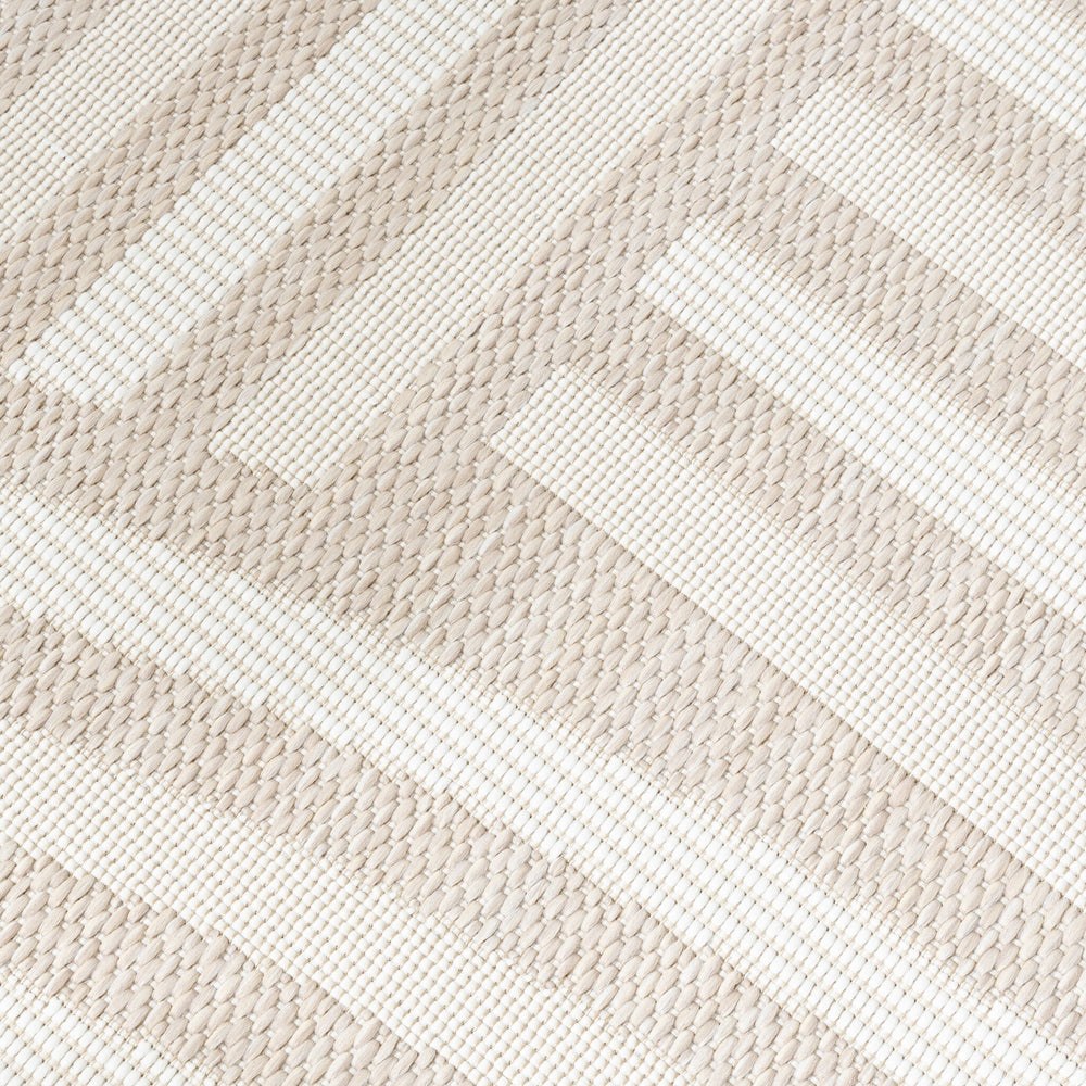 Outdoor Rug Capri Curves Beige Cream